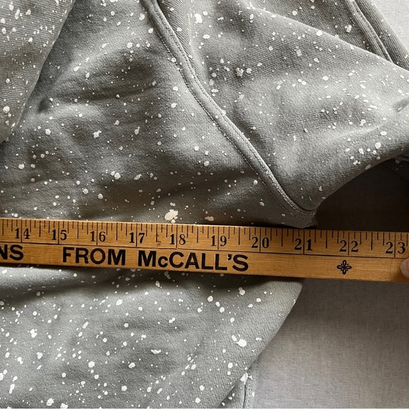 G Star by Marc Newson paint splatter design heavyweight cotton Hoodie Sz L - Picture 8 of 8